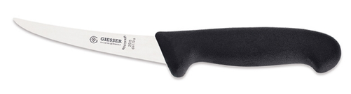 Nóż do trybowania, sztywny 130 mm, czarny | GIESSER, 2515 det