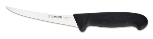 Nóż do trybowania, sztywny 150 mm, czarny | GIESSER, 2515 det