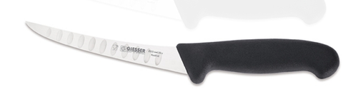 Nóż do trybowania, sztywny ze szlifem kulowym 150 mm, czarny | GIESSER, 2515 wwl