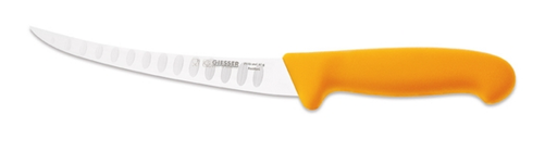 Nóż do trybowania, sztywny ze szlifem kulowym 170 mm, żółty | GIESSER, 2515 wwl