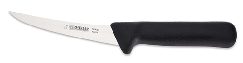 Nóż do trybowania, sztywny 130 mm, czarny | GIESSER, 2519