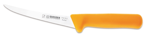 Nóż do trybowania, sztywny 150 mm, żółty | GIESSER, 2519
