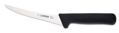 Nóż do trybowania, sztywny 150 mm, czarny | GIESSER, 2519