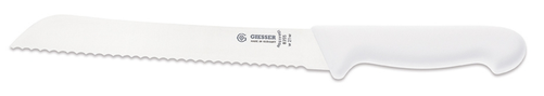 Nóż do pieczywa, ostrze faliste 210 mm, biały | GIESSER, 8355 w