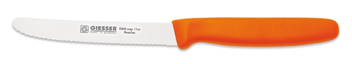 Nóż uniwersalny, pikutek, ostrze faliste 110 mm, pomarańczowy | GIESSER, 8365 wsp