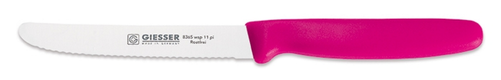 Nóż uniwersalny, pikutek, ostrze faliste 110 mm, różowy | GIESSER, 8365 wsp