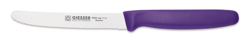 Nóż uniwersalny, pikutek, ostrze faliste 110 mm, fioletowy | GIESSER, 8365 wsp