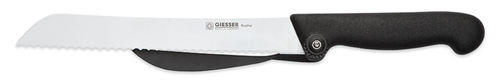 Nóż do chleba i wędlin, ostrze faliste 210 mm, czarny | GIESSER, 8395 w