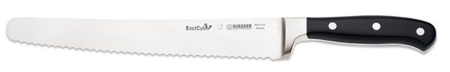 Nóż uniwersalny, ostrze faliste 250 mm, czarny | GIESSER, BestCut
