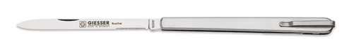 Nóż degustacyjny technologa, z widelcem i klipsem 110 mm | GIESSER, 7984 c