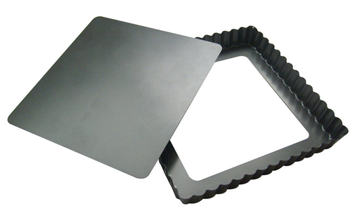 Forma kwadratowa z ruchomym dnem 230x230x27 mm | DE BUYER, D-4709-23