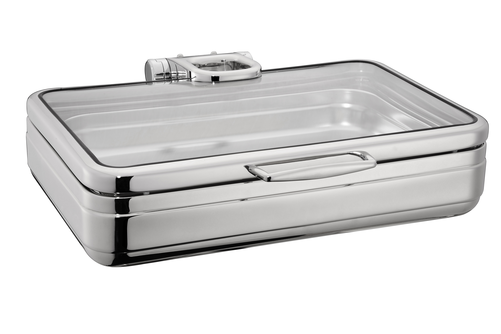 Podgrzewacz indukcyjny ze szklaną pokrywą 585x465x180 mm | FINE DINE, De Luxe