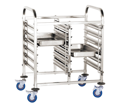 Wózek do transportu pojemników, 12xGN 1/1, 740x550x940 mm | HENDI, 810569