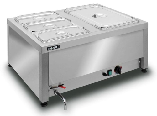 Bemar stołowy 2x GN1/1 200 mm | LOZAMET, BSW.2GN