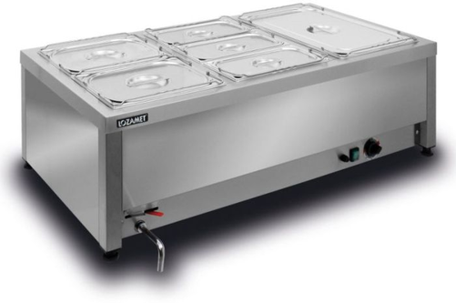 Bemar stołowy 3x GN1/1 200 mm | LOZAMET, BSW.3GN