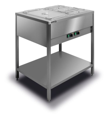 Bemar wolnostojący 2x GN1/1 200 mm, z niezależnym ogrzewaniem | LOZAMET, BWN.2GN