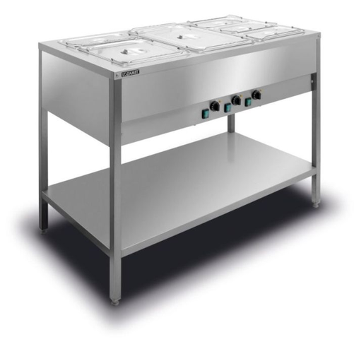 Bemar wolnostojący 3x GN1/1 200 mm, z niezależnym ogrzewaniem | LOZAMET, BWN.3GN