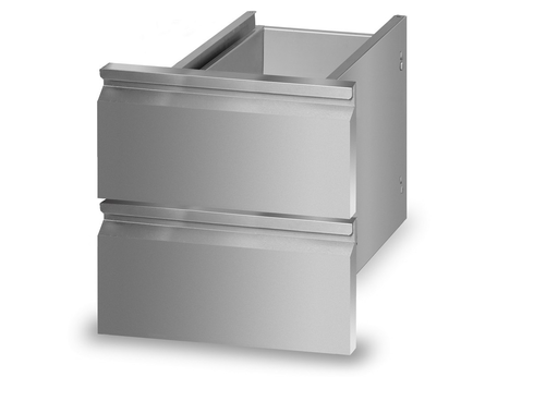 Zespół 2 szuflad GN 1/1 100 mm do szafek | LOZAMET, L700.SZ400