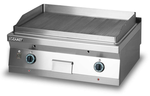 Płyta grillowa gazowa, ryflowana, 900x900x280 mm | LOZAMET, L900.GPG900R
