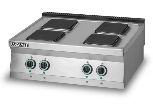 Kuchnia elektryczna 4-płytowa 16 kW, 900x900x280 mm | LOZAMET, L900.KE4