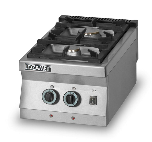 Kuchnia gazowa 2-palnikowa 12 kW, 450x900x280 mm | LOZAMET, L900.KG2