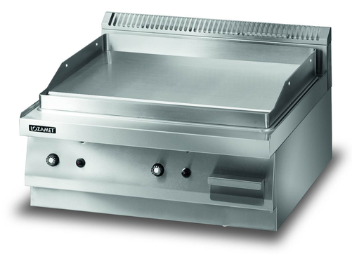 Płyta grillowa gazowa, gładka, 8 kW, 700x650x270 mm | LOZAMET, LGB630