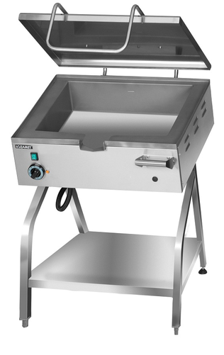 Patelnia elektryczna przechylna z misą nierdzewną, 26 l | LOZAMET, PHA.025