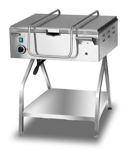 Patelnia elektryczna przechylna z misą żeliwną, 26 l | LOZAMET, PHA.025.5