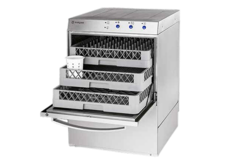 Zmywarka uniwersalna, kosz: 500x500 mm, 4,9 kW, 565x665x835 mm | STALGAST, 801505