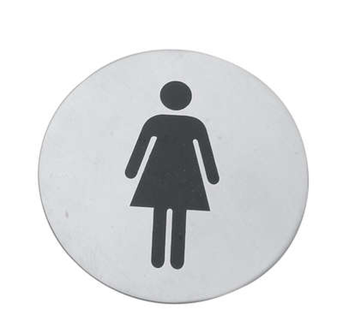 Tabliczka „WC - kobiety” o średnicy 75 mm | TOMGAST, T-3902-075