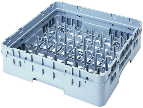 Kosz z bolcami tworzącymi kratki w kształcie prostokąta o wym. 50x90 mm z nadstawką | CAMBRO, Camrack