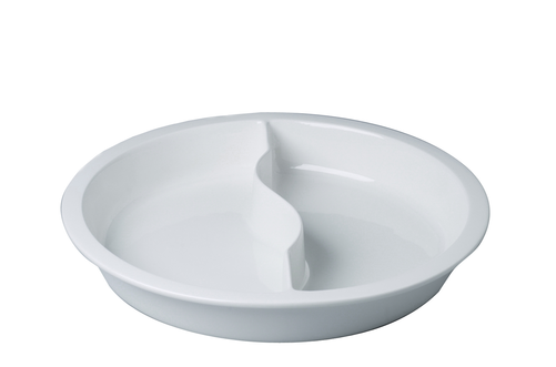 Wkład porcelanowy do okrągłych podgrzewaczy, okrągły dzielony 390x62 mm | RAK, R-BUGN39D-1