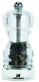 Młynek do pieprzu z akrylu, przeźroczysty 120 mm | PEUGEOT, Nancy