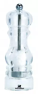 Młynek do soli z akrylu, przeźroczysty 180 mm | PEUGEOT, Nancy