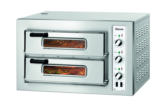 Piec do pizzy dwukomorowy, 8xpizza 25 cm | BARTSCHER, NT 502