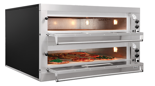 Piec do pizzy dwukomorowy, 18xpizza 33 cm | BARTSCHER, ET 205