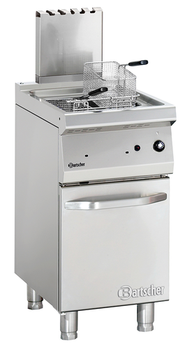 Frytownica gazowa jednokomorowa 15 l z kranem spustowym, wolnostojąca z drzwiami, 15 kW, 400x700x850 mm | BARTSCHER, 700 Classic