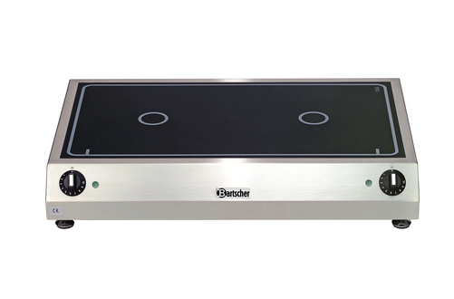 Płyta ceramiczna elektryczna z dwoma polami grzewczymi 6 kW | BARTSCHER, 104907