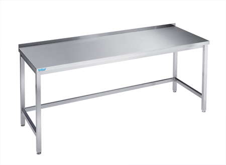 Stół roboczy przyścienny z rantem, 1400x600x850(900) mm | RILLING, ATO 0614C 0000