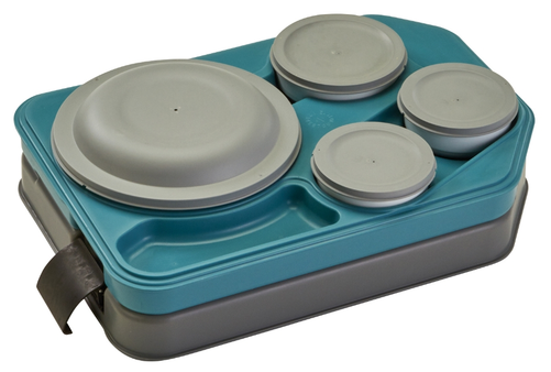 Taca Euronorm z naczyniami i pokrywami i wkładem grzewczym 530x370x105 mm | CAMBRO, Tablotherm