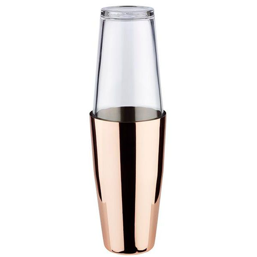 Shaker bostoński ze szklanką 0,7 l, miedziany | APS, 93201