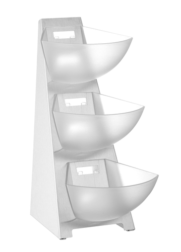 Ekspozytor bufetowy 3-poziomowy, 190x240x410 mm | HENDI, 428245