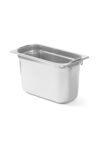 Pojemnik z chowanymi uchwytami GN 1/3 200 mm | HENDI, 803509