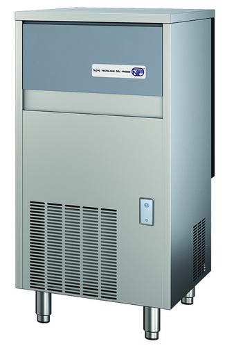 Kostkarka do lodu typu full cube 45 kg/24 h, pojemność zasobnika 25 kg, chłodzona powietrzem z pompą spustową, 0,46 kW, 497x592x887 mm | NTF, SL 110 A DP