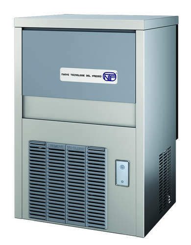 Kostkarka do lodu typu full cube 26 kg/24 h, pojemność zasobnika 6 kg, chłodzona powietrzem z pompą spustową, 0,245 kW, 387x465x607 mm | NTF, SL 50 A DP