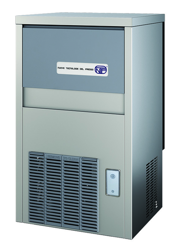 Kostkarka do lodu typu full cube 29 kg/24 h, pojemność zasobnika 9 kg, chłodzona powietrzem z pompą spustową, 0,29 kW, 387x465x687 mm | NTF, SL 60 A DP