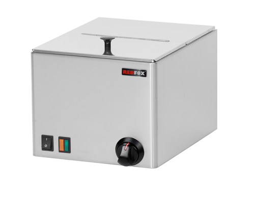 Podgrzewacz do parówek i bułek 1-komorowy, GN 1/2, 1 kW, 270x330x220 mm | REDFOX, WE-12