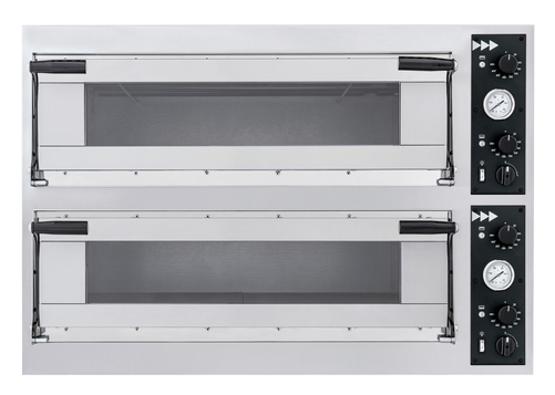 Piec do pizzy dwukomorowy 8xpizza 40 cm, 1100x964x745 mm | HENDI, Trays 44 Glass