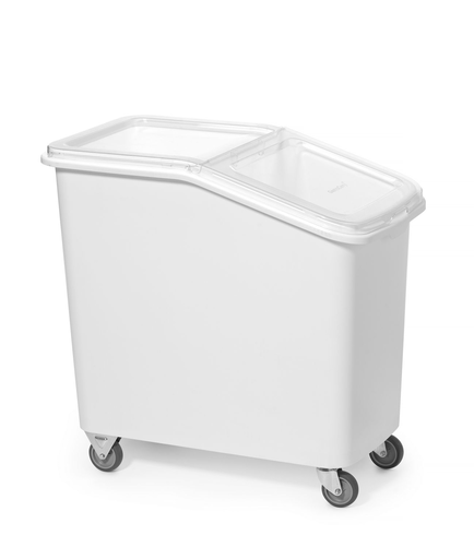 Wózek na artykuły sypkie 98 l, biały | AMERBOX, 877920