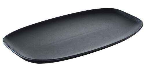 Talerz prostokątny 480x210 mm, czarny | REVOL, Club